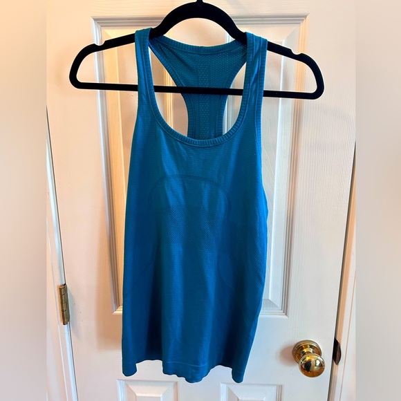 lululemon athletica Tops - Lululemon Teal Blue Racerback Tank in Size 6